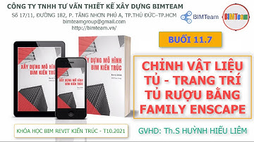 [K03] Buổi 11.7 - CÁCH TRIỂN KHAI NỘI THẤT BẰNG REVIT - TRANG TRÍ TỦ RƯỢU BẰNG FAMILY ENSCAPE