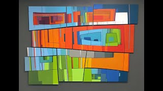 AACG Fired Up!, Morgan Madison, kiln formed glass & mixed media art, 4-19-22