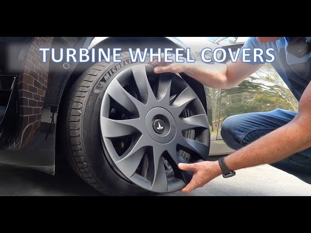 Carbon fiber mirror cover for Tesla Model Y 2023 rear spoiler, wheel covers  upgrade by EVBASE 