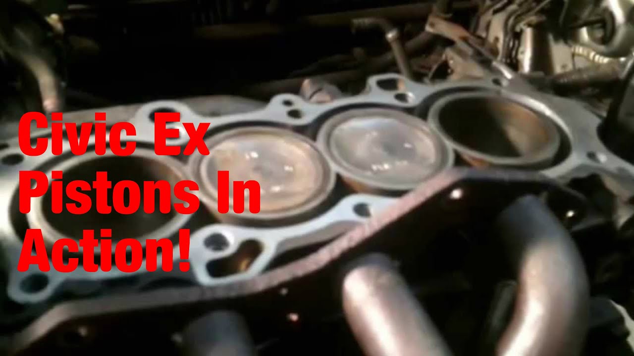 2001 Honda Civic ex 1.7L Piston Movement YouTube