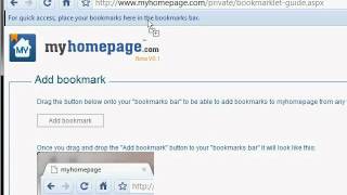 myhomepage add bookmark for chrome