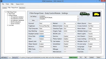 EAS Unlock V3 - Body Control Module Settings