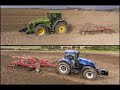 John Deere 8R410 VS New Holland T8.410 &amp; HORSCH TERRANO 5FM