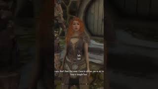 Auri About You Being Thane #skyrim #shorts #skyrimmods #gaming #elderscrolls #gameplay
