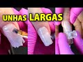 😮 Como Aplicar o Gel em UNHAS LARGAS no Alongamento em FIBRA DE VIDRO Passo a Passo!