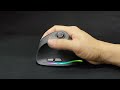 Mouse ergonômico vertical ZELOTES F18 2.4G sem fio Bluetooth 24000D