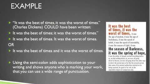 semi colons and colons