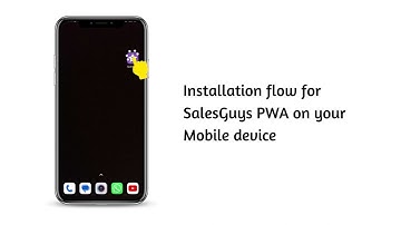 SalesGuys PWA installation flow