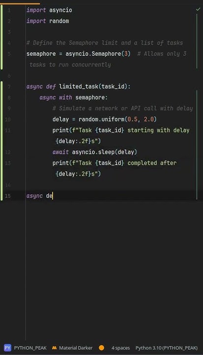 Why use asyncio.Semaphore for concurrency limits? Pythons asyncio ...