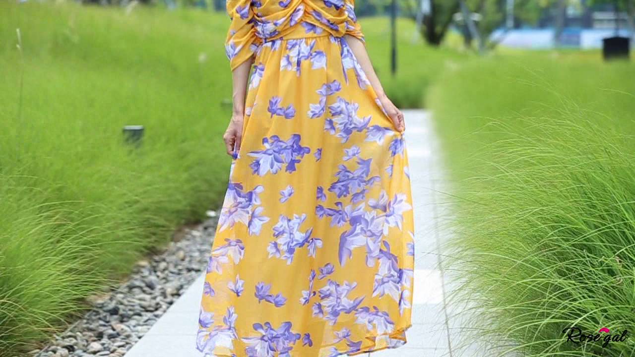 Rosegal.com Summer Show- Strapless Floral Print Maxi Dress
