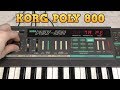 Korg Poly 800 Battery replacement and factory reload.