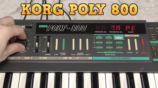 Korg Poly 800 Battery replacement and factory reload.