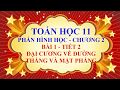 Toán học lớp 11 - Hình học - Bài 1 - Đại cương về đường thẳng và mặt phẳng - Tiết 2