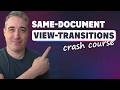 Spice up User Interactions with Same-document View Transitions | Tutorial from Kevin Powell