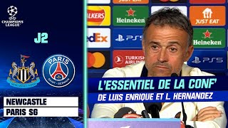 Newcastle - PSG : L'essentiel de la conf' de Luis Enrique et Lucas Hernandez