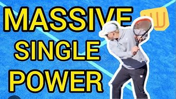 How I get 10X more POWER on my one hand backhand