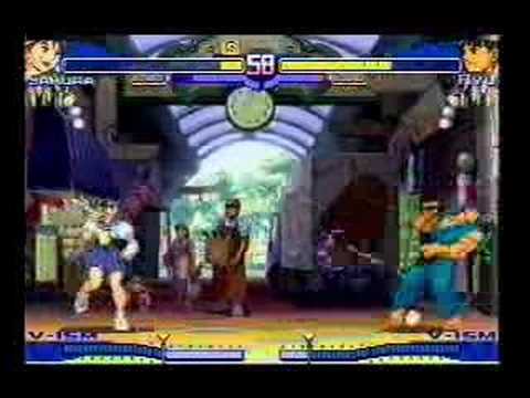 SFA3- Sakura vs Ryu (#3) （2007.01.07)バズーカ組み手 バズーカ白鳥vsZM
