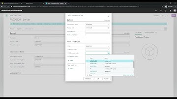 Microsoft Dynamics Business Central - Fixed Assets Depreciate One or More Assets