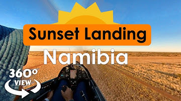Sunset Landing Arcus M Glider Namibia - 360º view