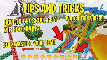 TIPS AND TRICKS How To Get All Skull Gems Without Dying in Skull Island Blockman Go (SkyBlock)