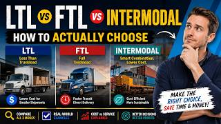 LTL vs FTL vs Intermodal Transportation Explained | Freight Shipping Mode Comparison