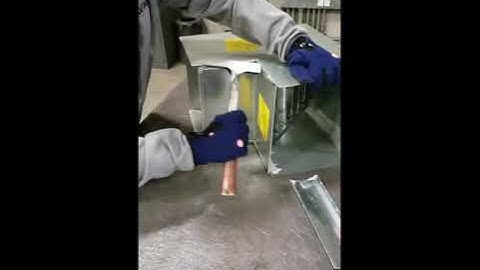 How to make a Square Elbow for ductwork using Turning Vane and Rail