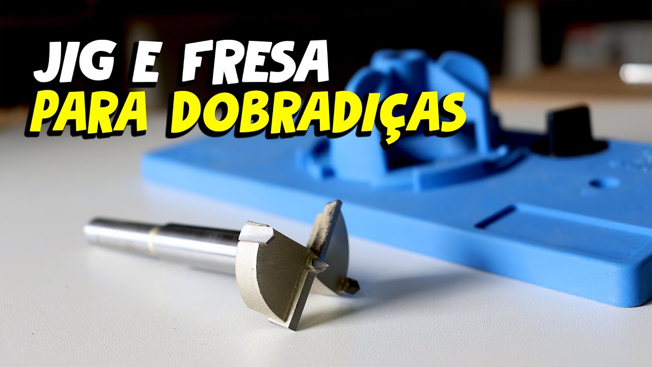 Gabarito com Fresa(Broca) para dobradiças de 35mm