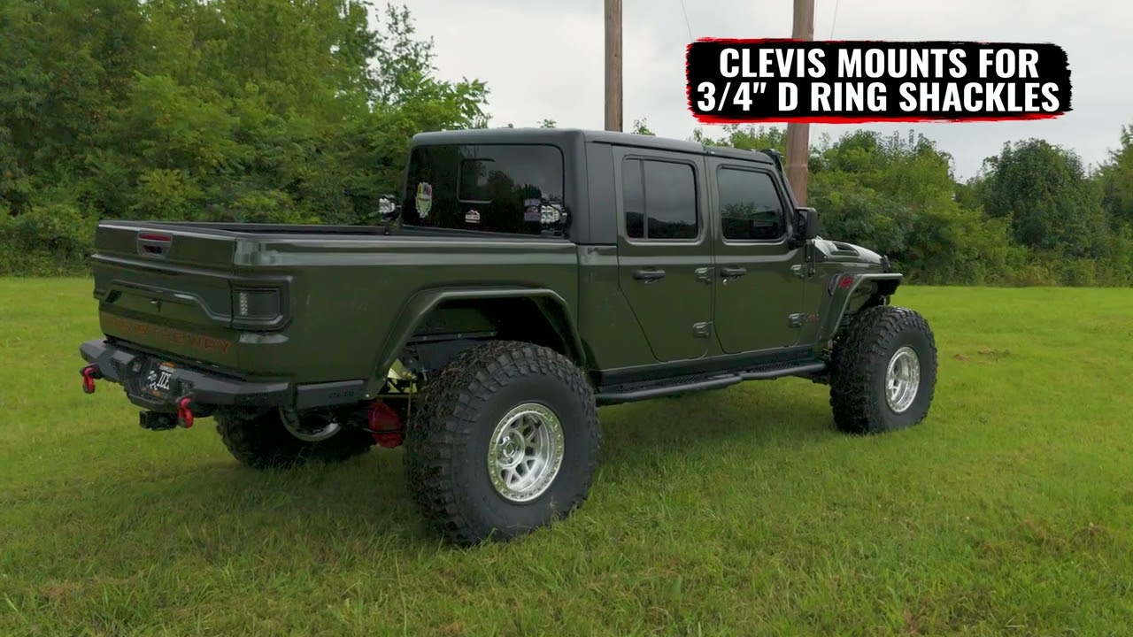DV8 Offroad Spec Series Rear Bumper | High Clearance, Light Pods, Clean Wiring