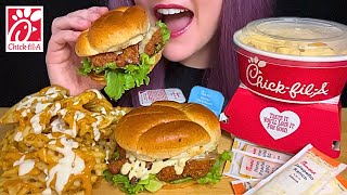Asmr Chick-Fil-A Mukbang No Talking Eating The New Y Jalapeño Ranch Club Sandwich