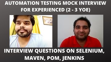Automation Testing Mock Interview | Automation Testing Interview Questions & Answers