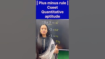 Cseet quantitative aptitude plus minus rule #commerceshorts #cseet #mathstricks #plusminus #bodmas