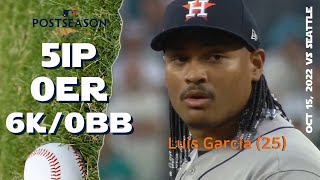 [ALDS] Luis García | Oct 1, 2022 | MLB highlights