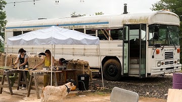 DIY Screens and Curtains | School Bus Conversion