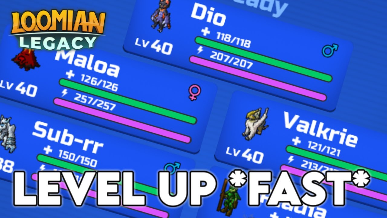 HOW TO LEVEL UP IN LOOMIAN LEGACY *FAST*! RBLX Loomian Legacy YouTube