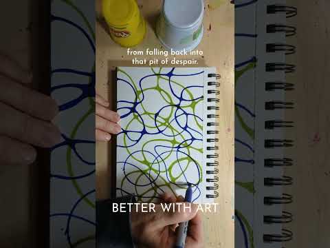 Depression Anxiety ART HELPS. Subscribe for weekly small-art prompts for creative self-care.