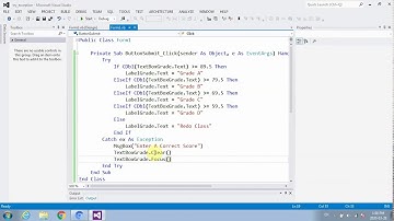 VB Tutorial 8 try catch