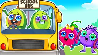 School Bus Adventure 🚌 Baby is Trapped in the Bus 😱 || Best Cartoon by Pit & Penny Stories 🥑💖