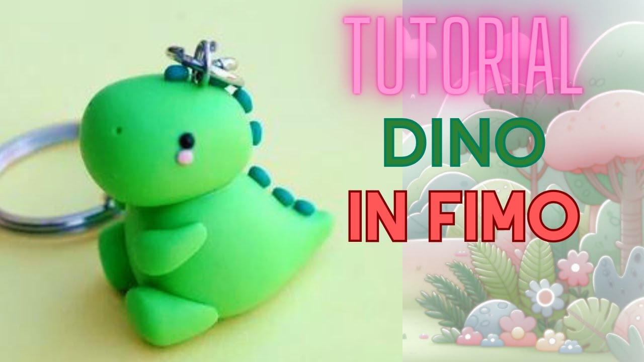 Passo dopo Passo: Dinosauro Kawaii in Fimo Perfetto per principianti ...