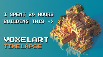 I Built a City in 20 Hours Using Only Magicavoxel