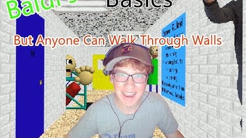 Baldi basics HACKED my Computer everyone can walk though walls edition, baldi basics mod