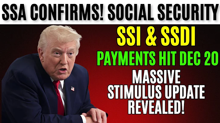 SSA Confirms! Social Security, SSI & SSDI Payments Hit Dec 20 — Massive Stimulus Update Revealed!