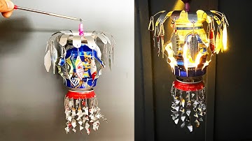 DIY | New Model Self-Rotating Moon Lamp Made of Recycled Beer Cans 2023