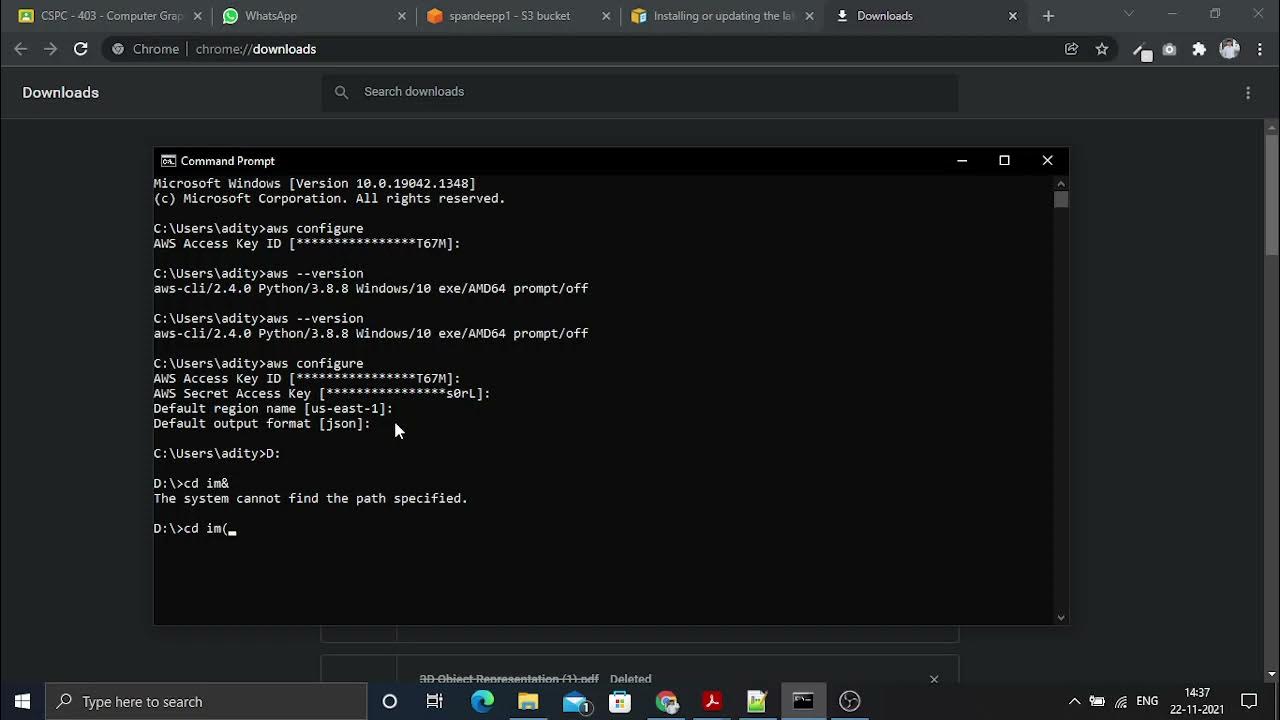 How to download multiple text files from AWS S3 in your computer AWS