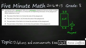 8th Grade STAAR Practice Dilations and Measurements (8.10D - #1)