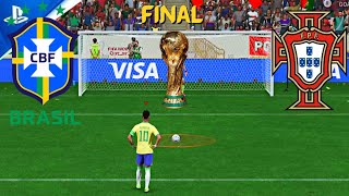 FIFA 23 ! NEYMAR VS RONALDO ! BRAZIL VS PORTUGAL ! FIFA WORLD CUP FINAL ! PENALTY SHOOTOUT ! 4K
