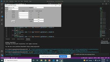 Creating GPA Calculator using tkinter python desktop application