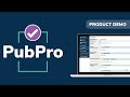 Automate publication management with PubPro