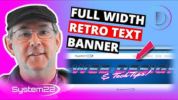 Divi Theme Full Width Retro Text Banner 👍