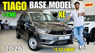 2026 Tata Tiago XE Base Model Detailed Review ✅ Tiago Cng Base Model On Road Price &amp; Features 🔥