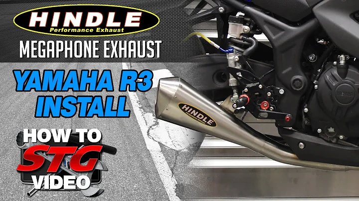 15-17 Yamaha R3 Hindle Megaphone Exhaust Install | Sportbiketrackgear.com